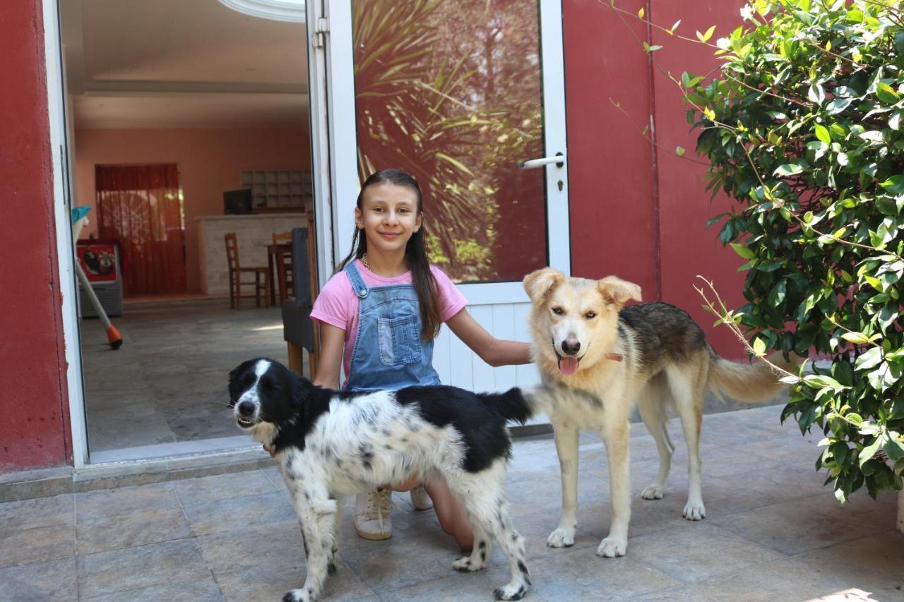 Madalenas B&B Pelekas Bagian luar foto